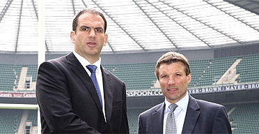 Martin Johnson and Rob Andrew