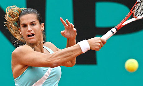 The Frenchwoman who had stunned top seed Ana Ivanovic 63 62 in the 