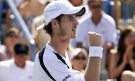 andy murray tennis. Andy Murray celebrates winning