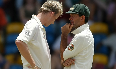 Ricky Ponting and Brett Lee