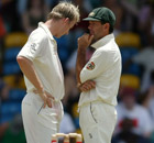 Rickh Ponting and Brett Lee