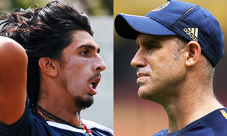 Ishant Sharma and Matthew Hayden