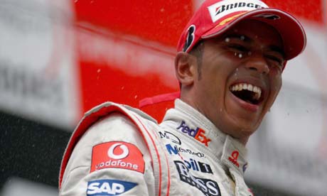 Lewis Hamilton after winning the Chinese grand prix