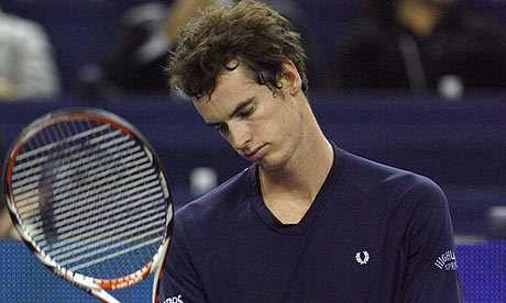 andy murray tennis. A dejected Andy Murray during
