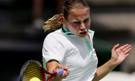 Former world No4 Jelena Dokic in action in New zealand in 2006