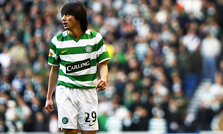 Celtic's Koki Mizunomatch against Rangers in Glasgow, Scotland