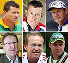 Graham Ford, Ashley Giles, Tom Moody, Geoff Lawson, Andy Flower and Mickey Arthur