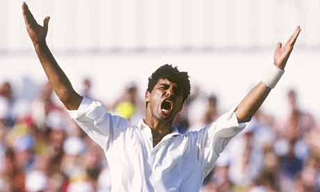 Waqar Younis at Headingley in 1992