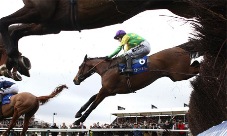  Master Minded and Ruby Walsh (no 6) on his way to winning The Seasons Holidays Queen Mother Champion Chase