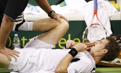 andy murray tennis. Andy Murray stretches with the
