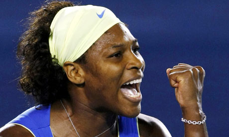 serena williams outfit australian open 2011. Serena Williams celebrates