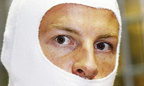 Jenson Button of Brawn before the Singapore grand prix