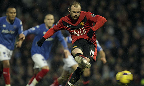 Wayne Rooney scores