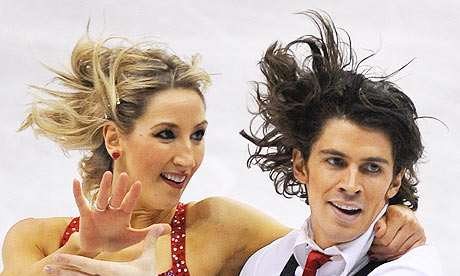 Sinead and John Kerr during the original dance at the World Figure Skating Championships