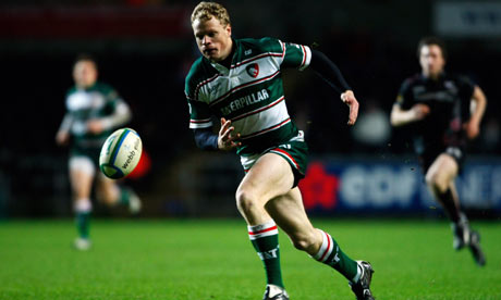 Scott Hamilton of Leicester Tigers in action during the Heineken Cup match against Ospreys