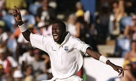 Curtly Ambrose of the West Indies