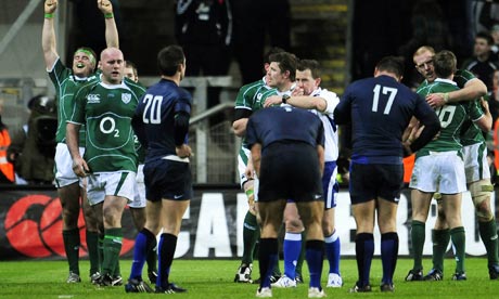 Ireland team celebrate