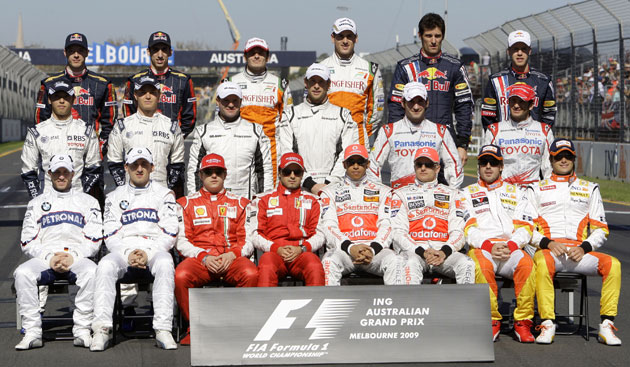 Australian grand prix: Drivers photo