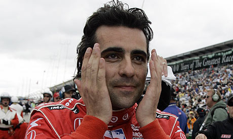 Dario Franchitti of Scotland had an anxious wait to see if anyone could 