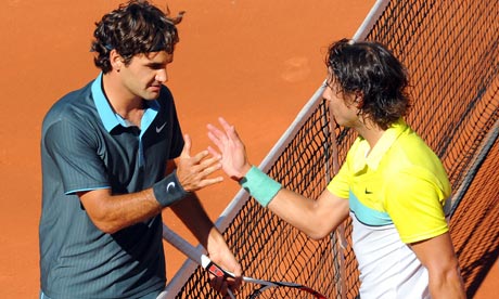 rafael nadal 2009 french open. Roger Federer and Rafael Nadal