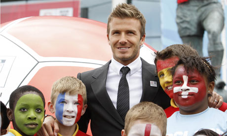 David Beckham World Cup 1998. David Beckham poses with