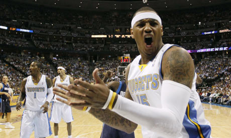 denver nuggets images. Denver Nuggets forward Carmelo