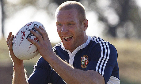 Lions captain Paul O'Connell in practice