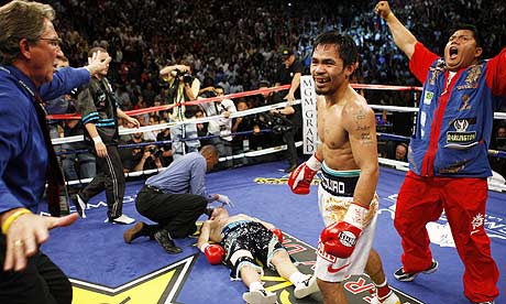 manny pacquiao. defeat by Manny Pacquiao