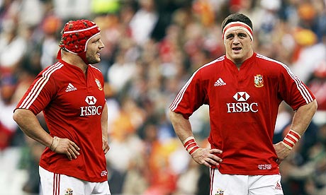 Andrew Sheridan takes a breather in the British Lions defeat of the Cheeetahs