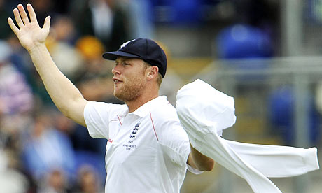 Andrew Flintoff England fast bowler
