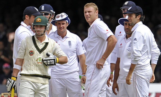 Ashes second Test: Phil Hughes stands his ground after been dismissed