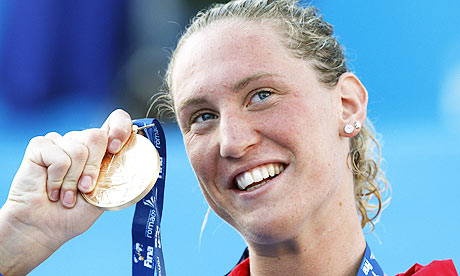Gemma Spofforth swims to 100m backstroke glory in world record time | Sport | The Guardian - Gemma-Spofforth-001