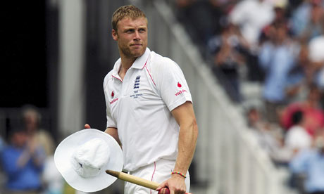 England's Andrew Flintoff 