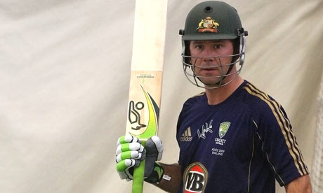 Ricky Ponting in nets