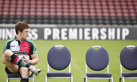 Tom Williams at Harlequins' media day yesterday.