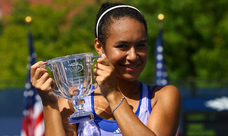 Heather Watson of Great Britain poses with the US Open Junior Girls ... - Heather-Watson-001