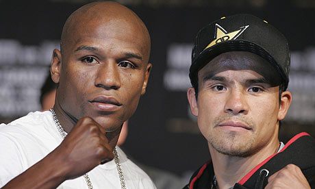 Floyd Mayweather Jr and Juan Manuel Marquez