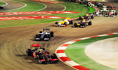 Singapore GP: Lewis Hamilton leads the field in Singapore 