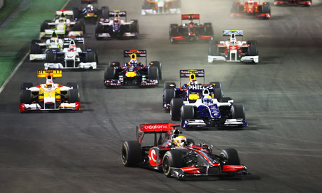 Singapore GP: Lewis Hamilton continues to lead the field 