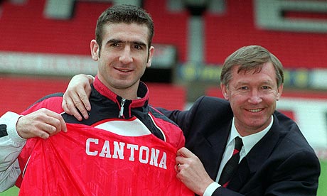 Eric Cantona and Alex Ferguson