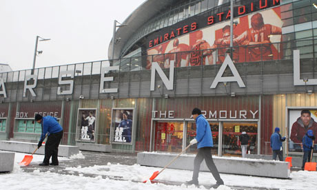 No pleasure in Arsenal's snowy paradise postponed | Dara O Briain ...