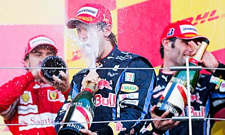 Beaming Vettel Leads Red Bull 1-2 in Japanese GP