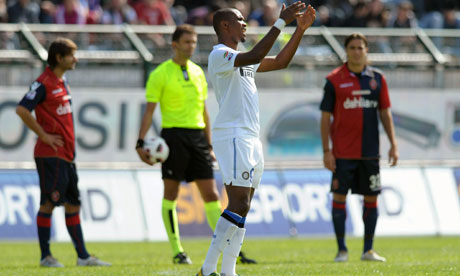 Inter Milan's Cameroonian forward Samuel Eto'o
