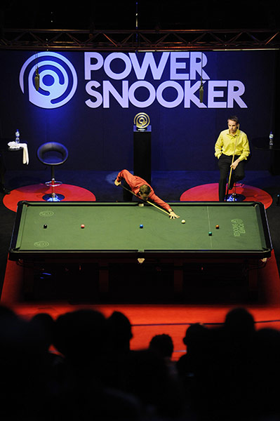 Power Snooker: Mark Selby at the table against Ali Carter