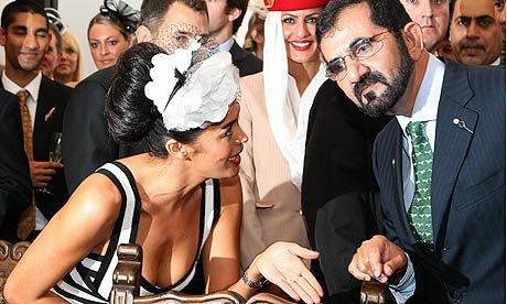 Sheikh Mohammed and Megan Gale