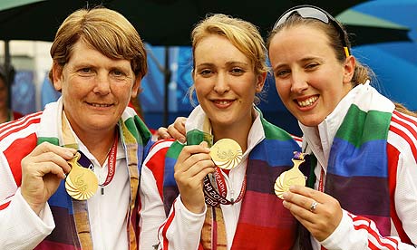 England's archers show off their gold medals