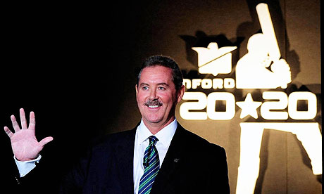 Allen Stanford at a press conference for the Stanford 20/20 for 20 tournament at Lord's in 2008