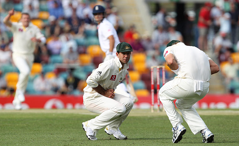Ashes day one: Alastair Cook is caught at slip
