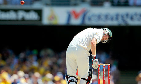 The Ashes 2010: The indispensable Michael Clarke takes a pounding