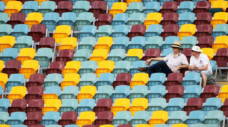 Ashes 2010: Empty seats at the Gabba